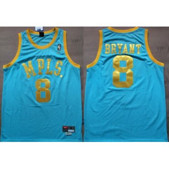 Los Angeles Lakers #8 Kobe Bryant MPLS Blue Swingman Throwback Jersey