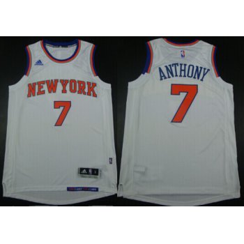 New York Knicks #7 Carmelo Anthony Revolution 30 Swingman 2014 New White Jersey