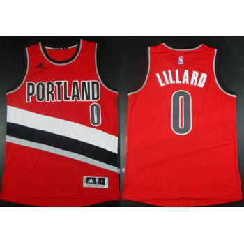 Portland Trail Blazers #0 Damian Lillard Revolution 30 Swingman 2014 New Red Jersey