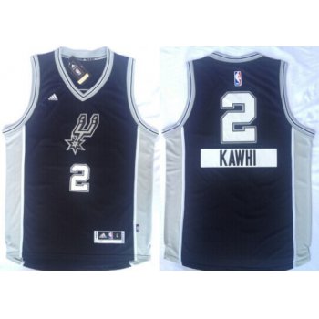 San Antonio Spurs #2 Kawhi Leonard Revolution 30 Swingman 2014 Christmas Day Black Jersey