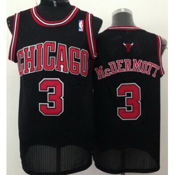 Chicago Bulls #3 Doug McDermott Black Swingman Jersey
