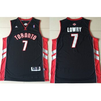 Toronto Raptors #7 Kyle Lowry Revolution 30 Swingman Black Jersey
