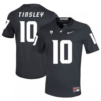 Washington State Cougars 10 Trey Tinsley Black College Football Jersey
