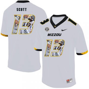Missouri Tigers 13 Kam Scott White Nike Fashion College Football Jersey