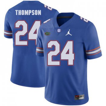Florida Gators 24 Mark Thompson Blue College Football Jersey