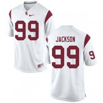 Men #99 Drake Jackson USC Trojans College Football White Jerseys