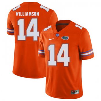 Florida Gators Orange #14 Chris Williamson Football Player Performance Jersey
