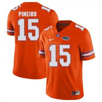Florida Gators Orange #15 Eddy Pineiro Football Player Performance Jersey