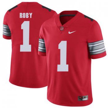 Ohio State Buckeyes 1 Bradley Roby Red 2018 Spring Game College Football Limited Jersey