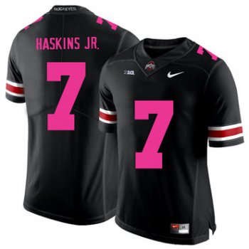 Ohio State Buckeyes 7 Dwayne Haskins Black 2018 Breast Cancer Awareness College Football Jersey