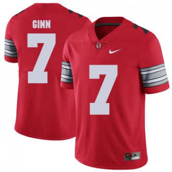 Ohio State Buckeyes 7 Ted Ginn Jr Red 2018 Spring Game College Football Limited Jersey