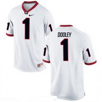 Men's Georgia Bulldogs #1 Vince Dooley White Stitched College Football 2016 Nike NCAA Jersey