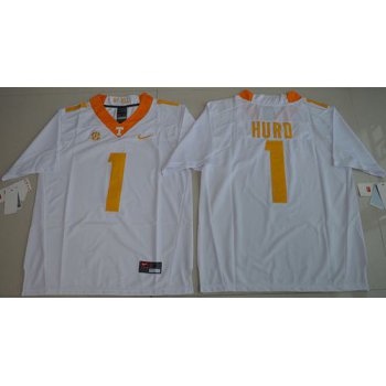 Tennessee Vols #1 Jalen Hurd White Limited Stitched NCAA Jersey