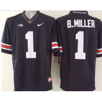 Men's Ohio State Buckeyes #5 Baxton Miller Black College Football Nike Lmited Jersey
