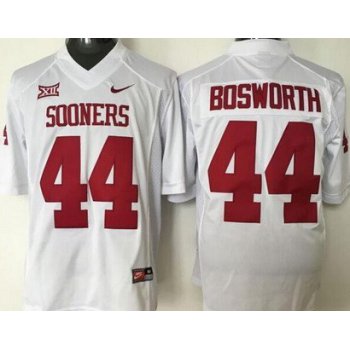 Men's Oklahoma Sooners #44 Brian Bosworth White College Football Nike Jersey