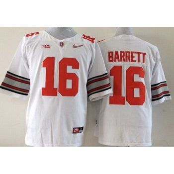 Ohio State Buckeyes #16 J.T. Barrett 2015 Playoff Rose Bowl Special Event Diamond Quest White Jersey