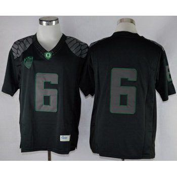 Oregon Ducks #6 Charles Nelson 2013 Lights Black Out Limited Jersey