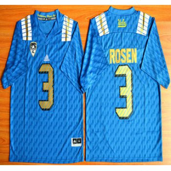 UCLA Bruins #3 Josh Rosen Blue 2015 College Football Jersey