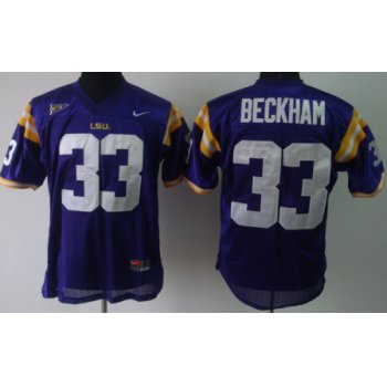 LSU Tigers #33 Odell Beckham Purple Jersey