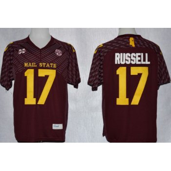 Mississippi State Bulldogs #17 Tyler Russell Red Jersey