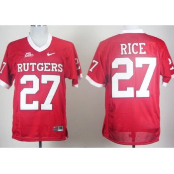 Rutgers Scarlet Knights #27 Ray Rice Red Jersey