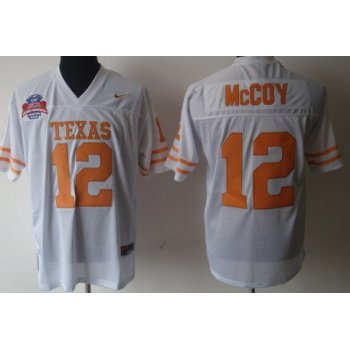 Texas Longhorns #12 Colt McCoy White Jersey