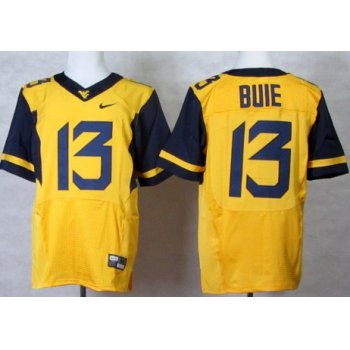 West Virginia Mountaineers #13 Andrew Buie 2013 Yellow Elite Jersey