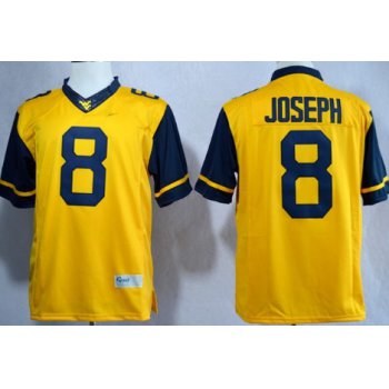 West Virginia Mountaineers #8 Karl Joseph 2013 Yellow Limited Jersey