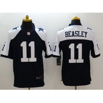 Men's Dallas Cowboys #11 Cole Beasley Navy Blue Thanksgiving Alternate NFL Nike Limited Jersey
