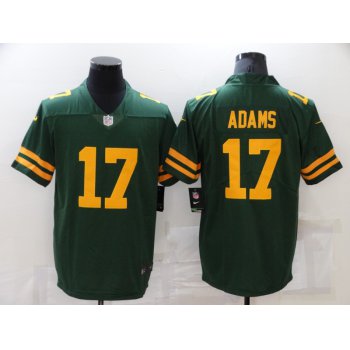 Men's Green Bay Packers #17 Davante Adams Green Yellow 2021 Vapor Untouchable Stitched NFL Nike Limited Jersey