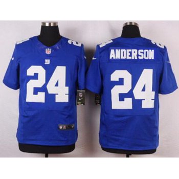 Men's New York Giants #24 Ottis Anderson Royal Blue Retired Player NFL Nike Elite Jersey