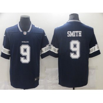 Men Dallas Cowboys 9 Smith Blue Nike Vapor Untouchable Limited 2021 NFL Jersey