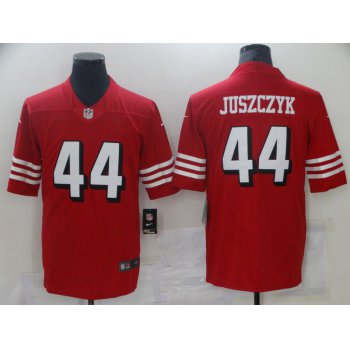 Men San Francisco 49ers 44 Juszczyk Red Nike Vapor Untouchable Limited 2021 NFL Jersey