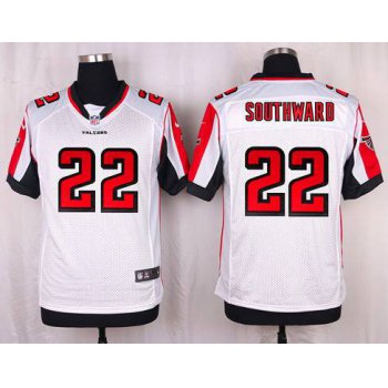 Men's Atlanta Falcons #22 Dezmen Southward White Road NFL Nike Elite Jersey