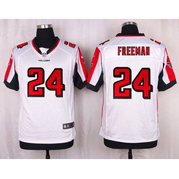 Men's Atlanta Falcons #24 Devonta Freeman White Road NFL Nike Elite Jersey