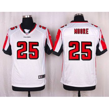 Men's Atlanta Falcons #25 William Moore White Road NFL Nike Elite Jersey