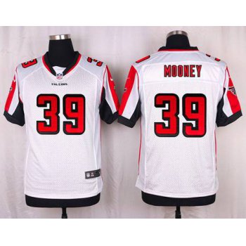 Men's Atlanta Falcons #39 Collin Mooney White Road NFL Nike Elite Jersey