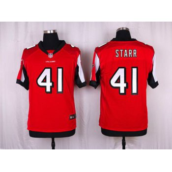 Men's Atlanta Falcons #41 Tyler Starr Red Team Color NFL Nike Elite Jersey