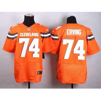 Nike Cleveland Browns #74 Cameron Erving 2015 Orange Elite Jersey