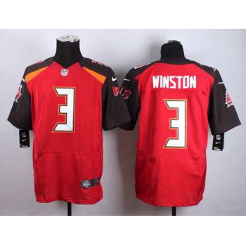 Tampa Bay Buccaneers #3 Jameis Winston 2015 NFL Draft 1st Overall Pick Nike Red Elite Jersey