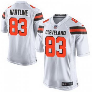Nike Cleveland Browns #83 Brian Hartline 2015 White Elite Jersey