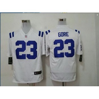 Nike Indianapolis Colts #23 Frank Gore White Game Jersey
