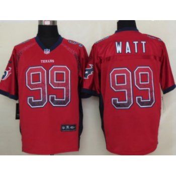 Nike Houston Texans #99 J.J. Watt Drift Fashion Red Elite Jersey