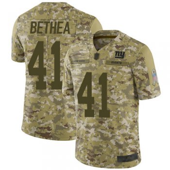 Giants #41 Antoine Bethea Camo Men's Stitched Football Limited 2018 Salute To Service Jersey