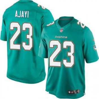 Men's Miami Dolphins #23 Jay Ajayi Green Team Color Stitched NFL Nike Game Jersey
