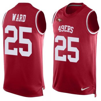 Men's San Francisco 49ers #25 Jimmie Ward Red Hot Pressing Player Name & Number Nike NFL Tank Top Jersey