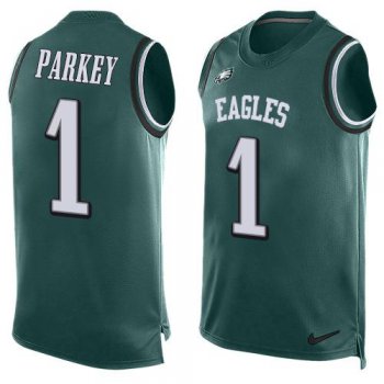 Men's Philadelphia Eagles #1 Cody Parkey Midnight Green Hot Pressing Player Name & Number Nike NFL Tank Top Jersey