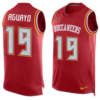 Men's Tampa Bay Buccaneers #19 Roberto Aguayo Red Hot Pressing Player Name & Number Nike NFL Tank Top Jersey