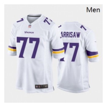 Men Minnesota Vikings #77 Christian Darrisaw Purple White 2021 Draft Jersey