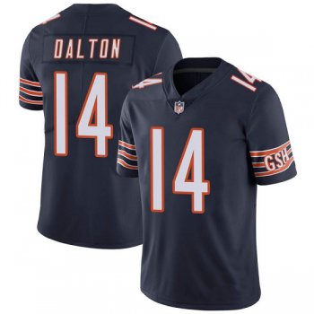 Men's Chicago Bears #14 Andy Dalton Navy Vapor untouchable Limited Stitched Jersey